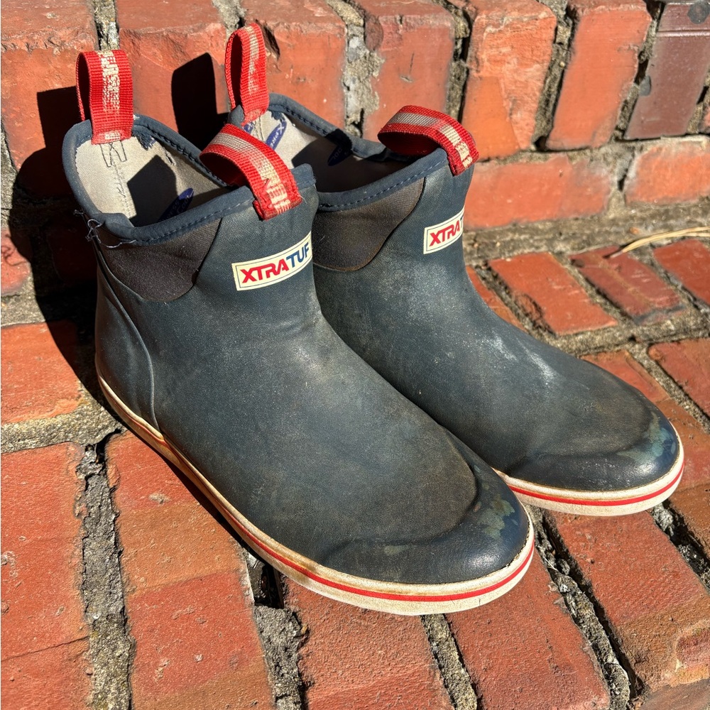 XTRATUF Men's Ankle Deck Boot - Navy - 7